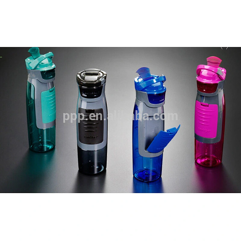food grade BPA free factory direct wholesale logo customized single wall plastic bottle with money pocket and fixed handle