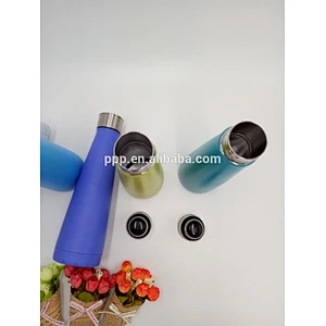 New design colorful double wall stainless steel vacuum water sports bottle