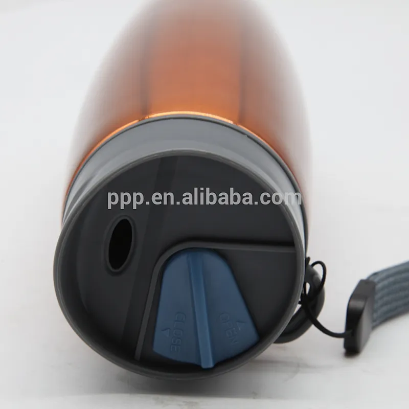 factory wholesale 500ml double wall stainless steel insulted water bottle/vacuum flask with new design sliding lid