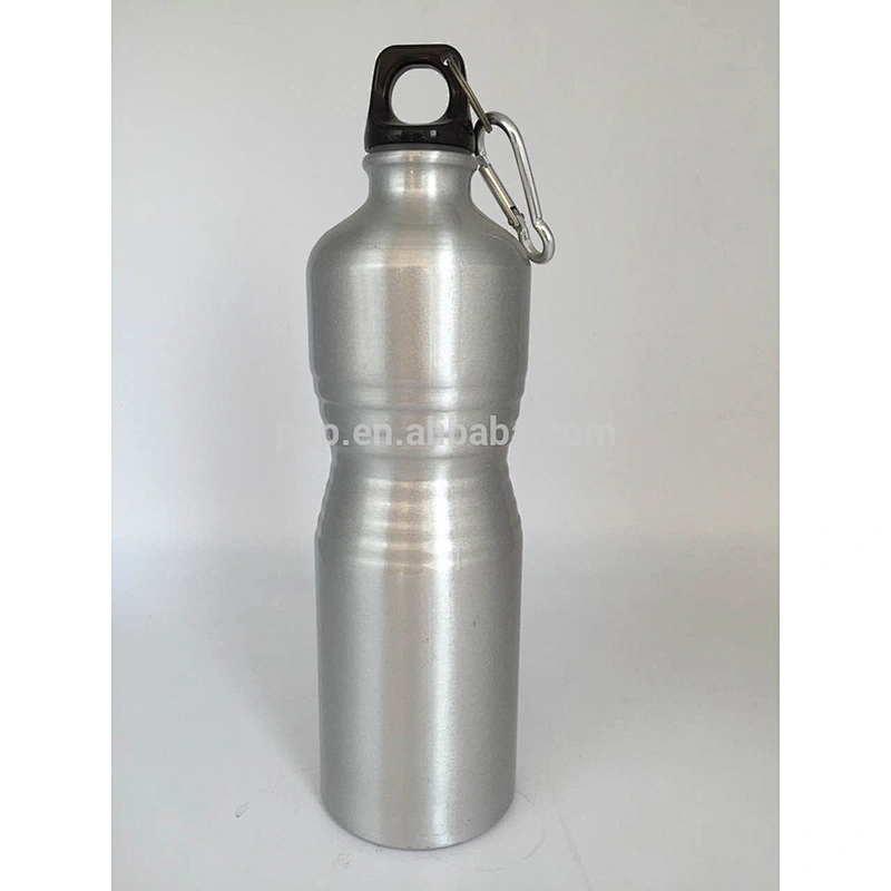 Small-bore aluminum sports water bottle