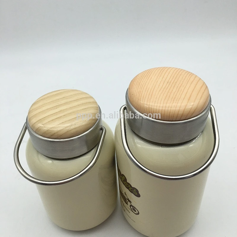 350ml/500ml double wall high-quality stianlss steel insulated vacuum flask with new design lid and fixed handle