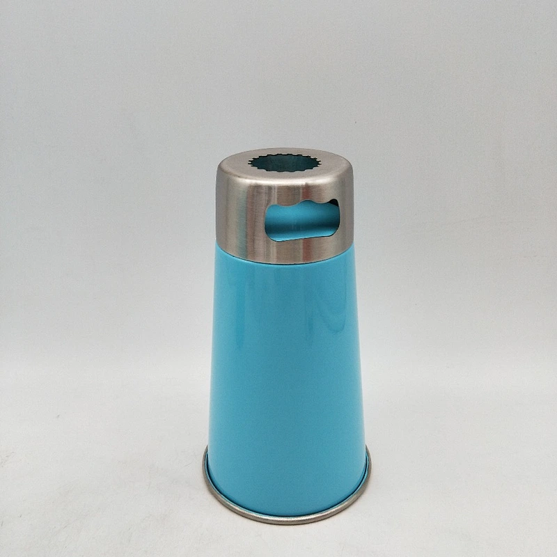 2017 new design 18/8 single wall stainless steel beer cup with beer opener