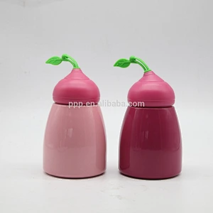 260ml double wall high quality stainless steel mini vacuum flask with silicone handle