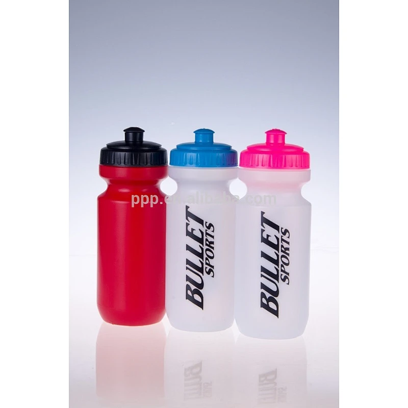 600ml BPA free plastic sports bottle wide mouth water bottle with nozzle HDPE PE material cute bottle