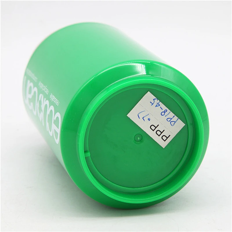 Hot sell 350/450ml lenmon juice cola can AS material promotional plasctic water bottle with press lid