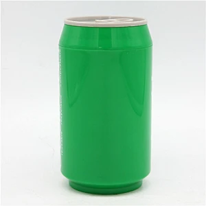 Hot sell 350/450ml lenmon juice cola can AS material promotional plasctic water bottle with press lid