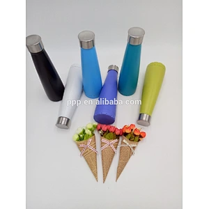 New design colorful double wall stainless steel vacuum water sports bottle