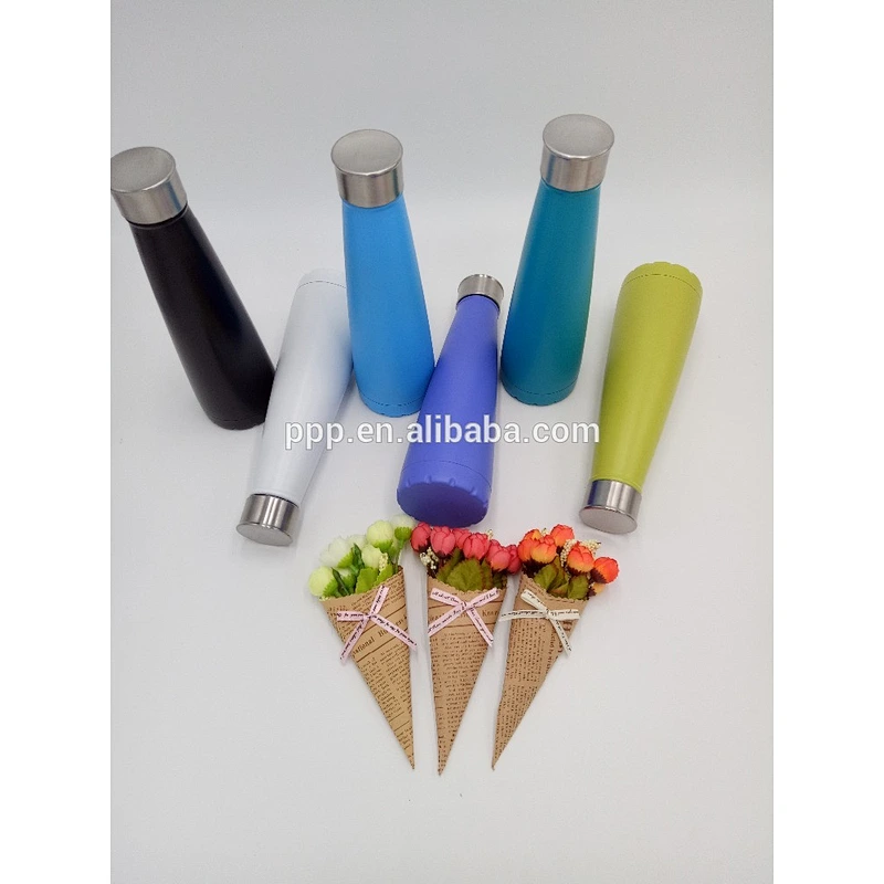 New design colorful double wall stainless steel vacuum water sports bottle