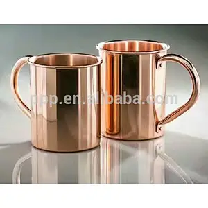 450ml single wall customn solid hammered metal beer drinking stein moscow mules 100% pure copper mug cup