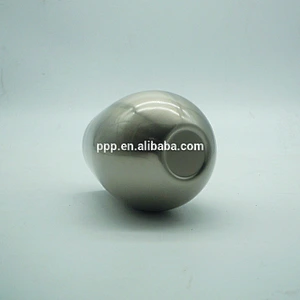 18oz single wall stainless steel high quality egg shaped stemless wine cup