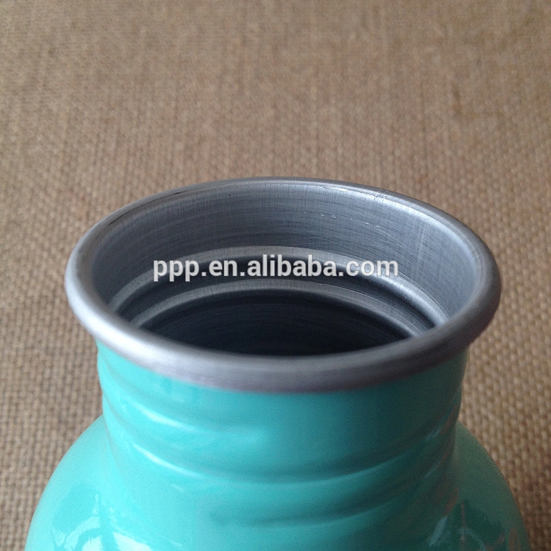350ml hot sale single wall aluminium logo customized sports water bottle with fixed handle