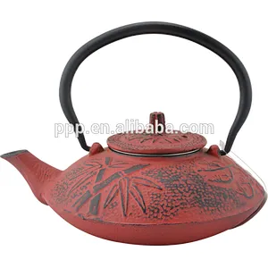 0.65LPine and Bamboo shaped Cast Iron Tea Kettles