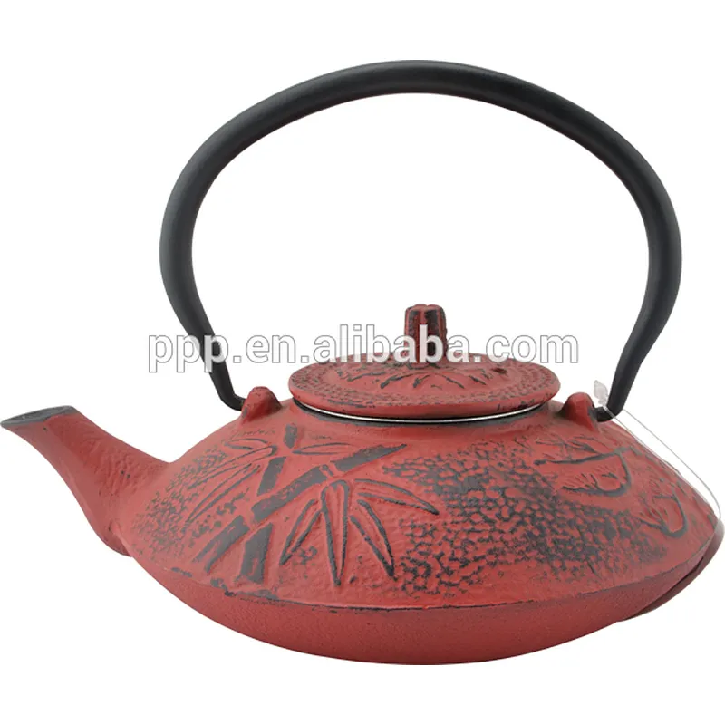 0.65LPine and Bamboo shaped Cast Iron Tea Kettles