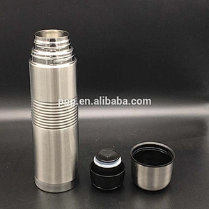 Doule wall stainless steel vacuum flask with body rolling