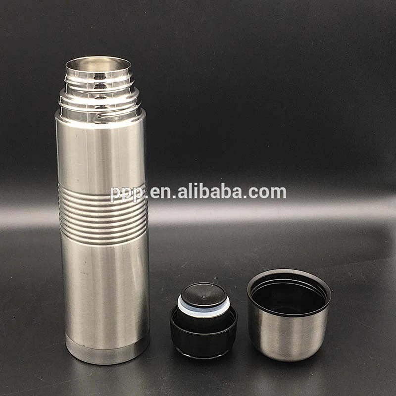 Doule wall stainless steel vacuum flask with body rolling