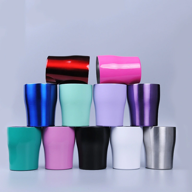 Hot sell double wall stainless steel vacuum insulated thermal 10oz 300ml milk mug assorted colors can choose.