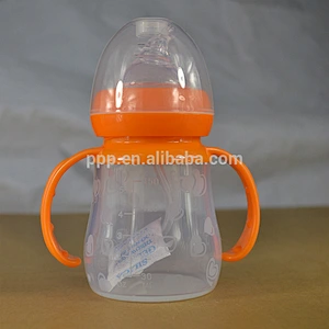 150ml eco-friendly BPA free single wall plastic bottle with nipple and straw/kids' bottle
