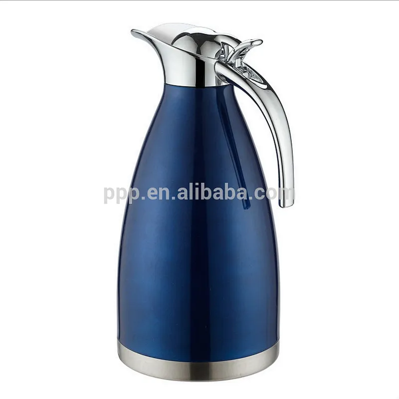 1.1/1.5/2.0L double wall stainless steel logo customized vacuum insulated coffee pot/Pantone color/portable with handle