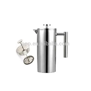 double wall stainless steel logo customized french press coffee maker with plunger