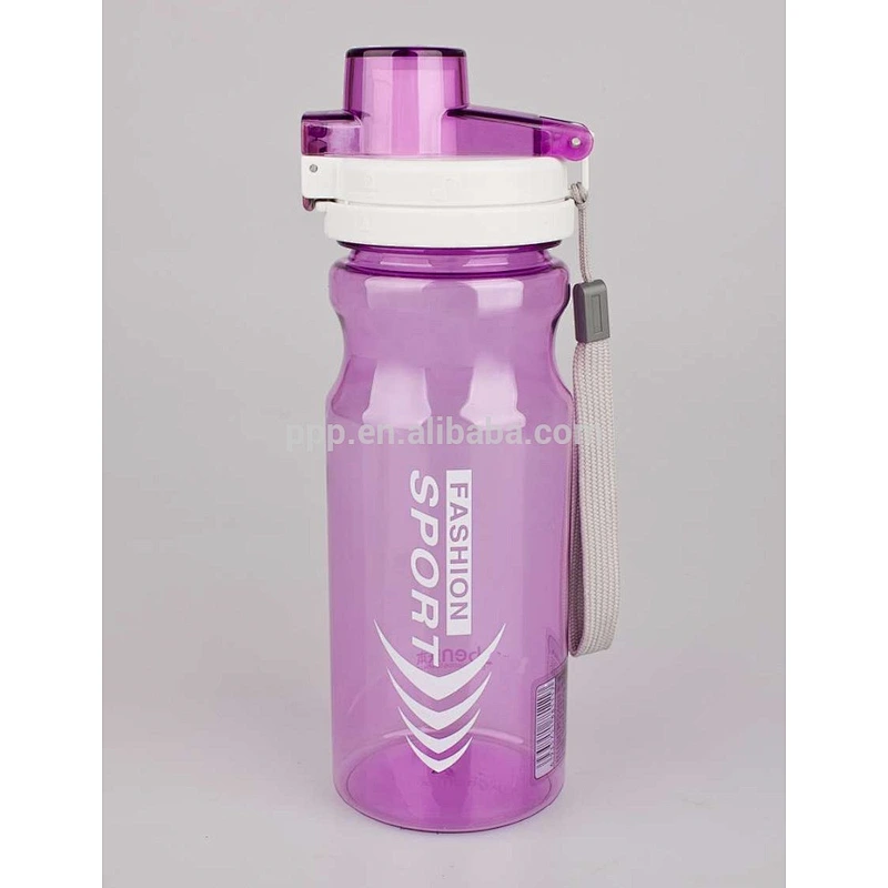 factory wholesale 500ml single wall plsatic logo customized sports water bottle with flip top lid/color optional/portable