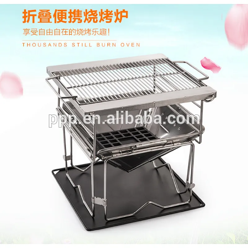 New Folding Stainless Steel BBQ Stove