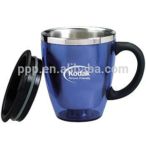 outer plastic inner stainless steel coffee mug