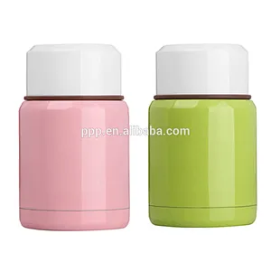 Candy color double wall stainless steel vacuum food container