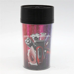 hot selling recycle double wall paper insert plastic drinking tumbler with lid