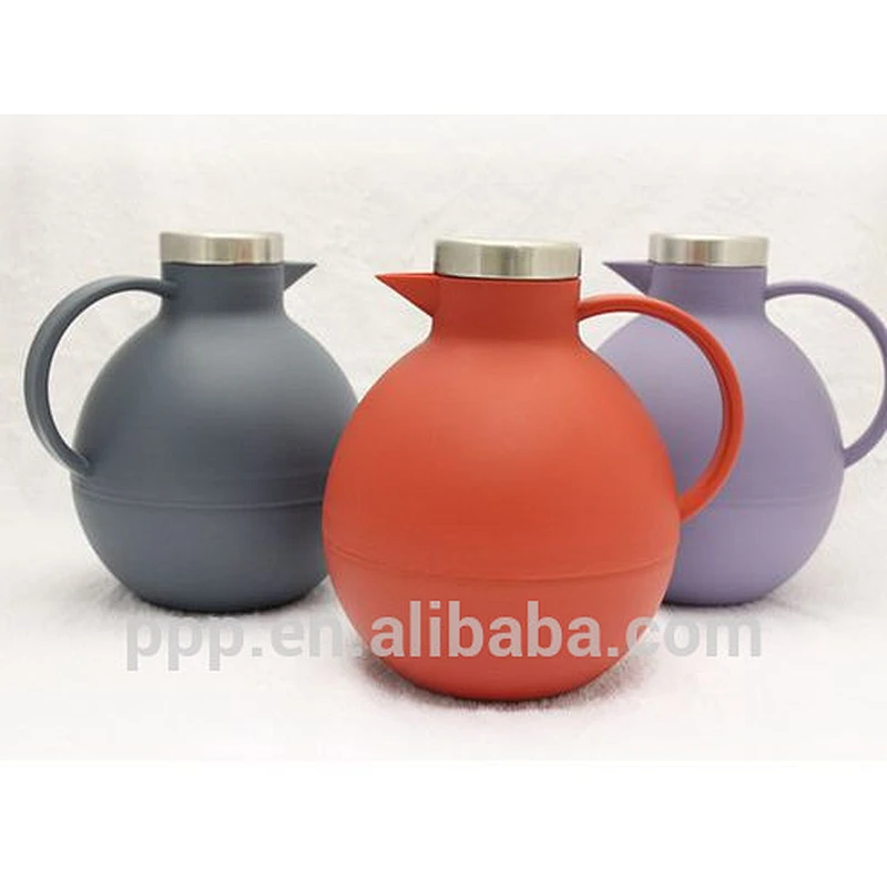 1.0L Plastic body vacuum thermos with glass liner inside