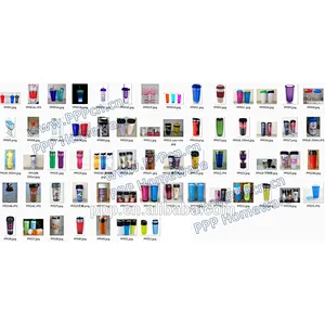 High qualityplastic coffee mug//easy grip handle travel tumbler/paper inserted promotional coffee cup
