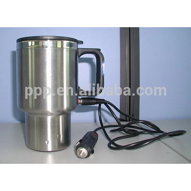 16oz factory direct wholesale 12V USB Gadgets Heated automatic Electic travel Heated Coffee Mug Cup