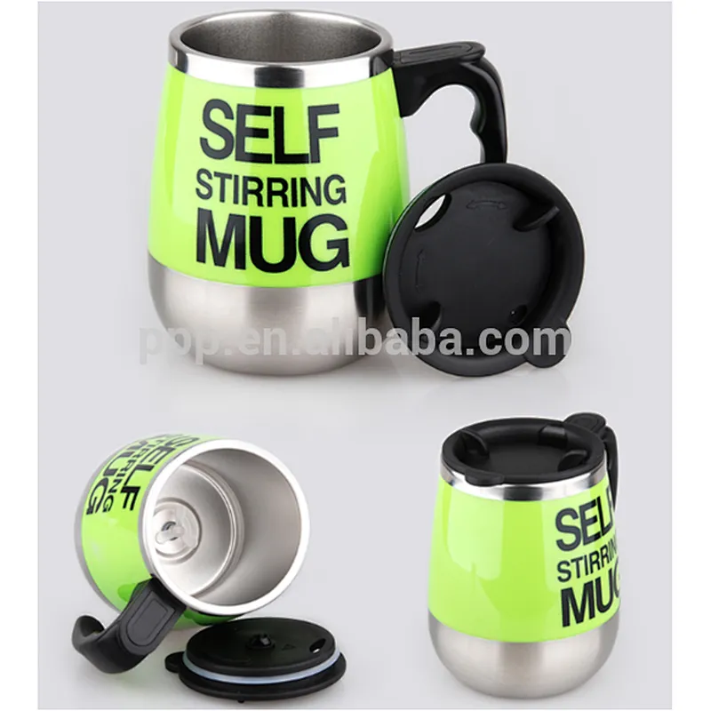 Self Stirring coffe mug Electric Stir Stainless Steel Automatic Self Mixing Cup for Morning Office Travelling 450ml/15.2oz