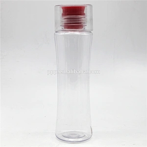 Single wall clear plastic hot selling sports water bottle with silicone lid