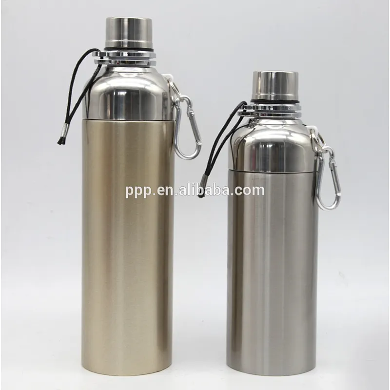 wholesale double wall 304 stainless steel insulated sports bottle with strap