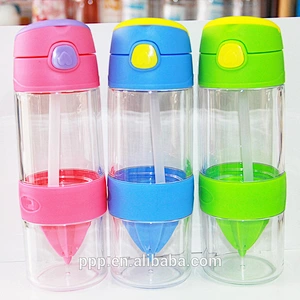 Child plastic water bottle sports bottle fruits bottle