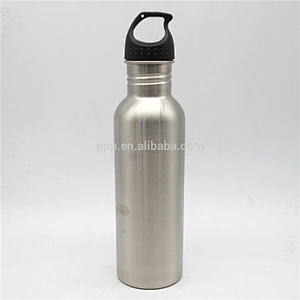 750ml USA hot sale single wall high quality stainless steel logo customized sports water bottle/multiplied lid choice/wide mouth