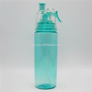 Mist and drinking 2 in 1 Spray Sports Plastic Spary Water Bottle/Climbing Cycling Portable Mist Spray sports water bottle
