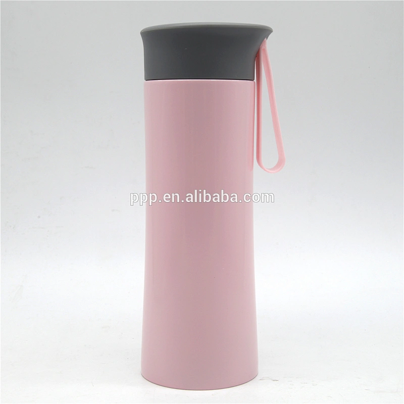 Creative style double wall stainless steel vacuum water bottle with handle for students