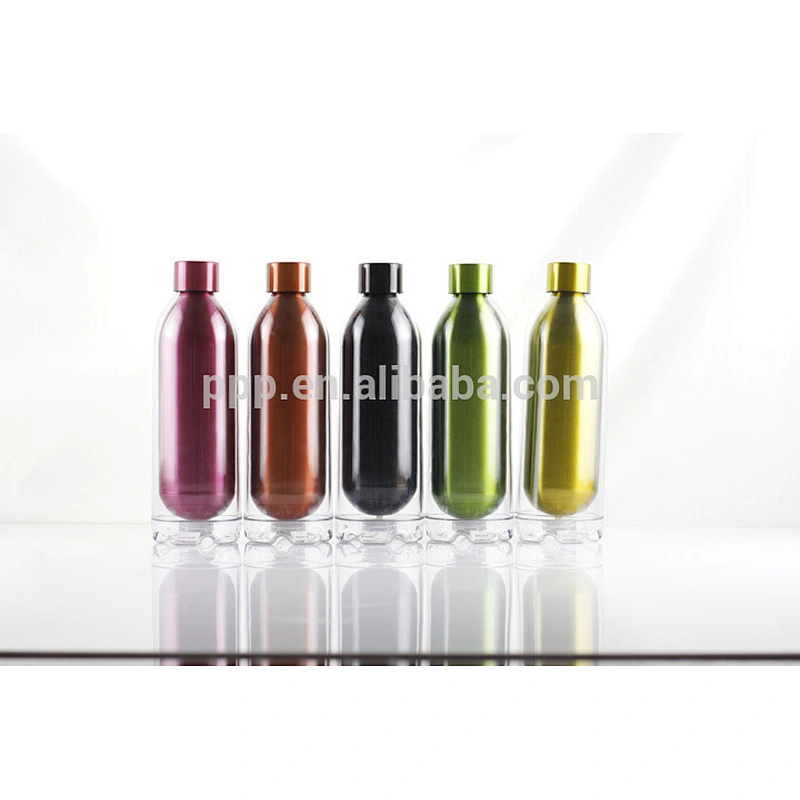 24oz double-wall sports bottle stainless steel liner plastic outer