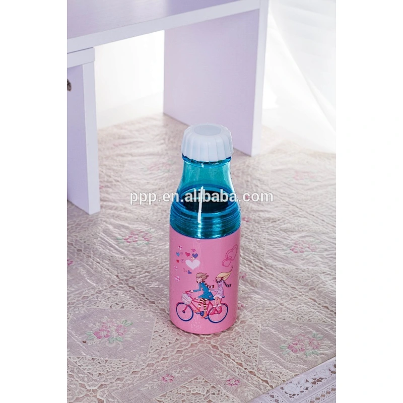 Single wall plastic and stainless steel 500ml popular sports water bottle for outdoor activity