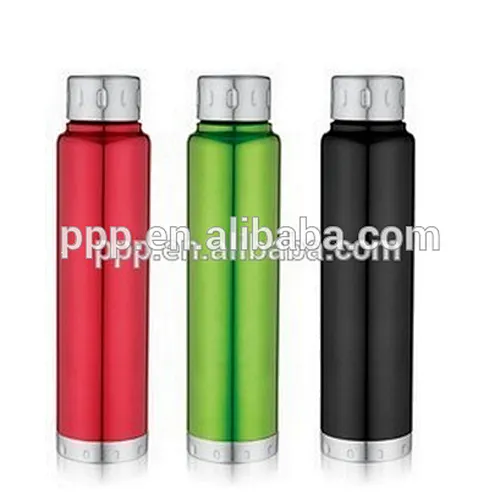 Double Wall Vacuum Insulated Stainless Steel Sports Water Bottle With Stainless Steel Cap