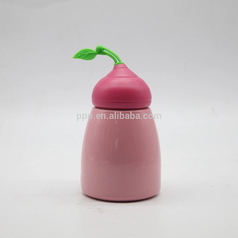 260ml double wall high quality stainless steel mini vacuum flask with silicone handle