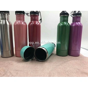 750ml single wall stainless steel logo customized bottom detachable sports water tumbler with large capacity/portable