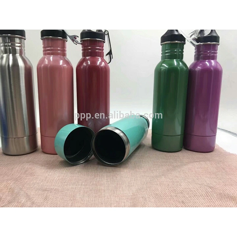 750ml single wall stainless steel logo customized bottom detachable sports water tumbler with large capacity/portable