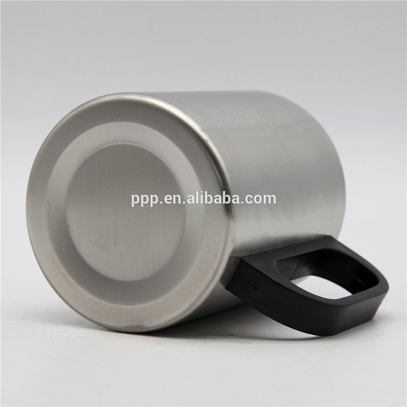 Double wall high quality stainless steel beer mug coffee mug with plastic handle