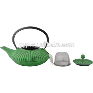 0.8L Straight Stripe shaped Cast Iron Tea Kettles