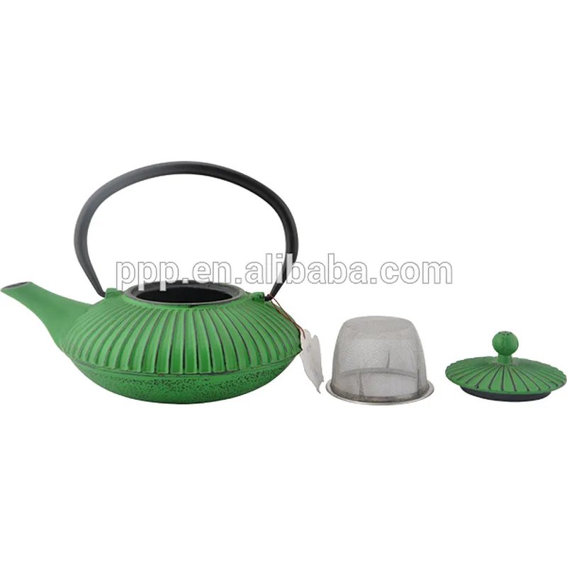 0.8L Straight Stripe shaped Cast Iron Tea Kettles