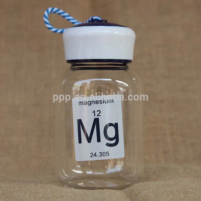 borosilicate glass drink bottle with custom print