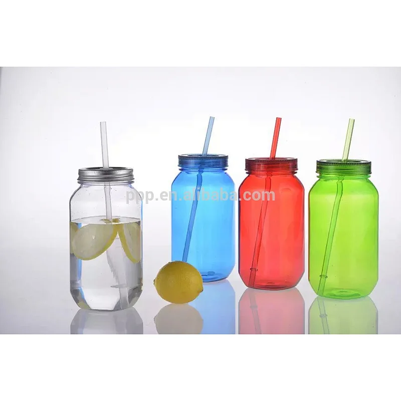 plastic mason jar