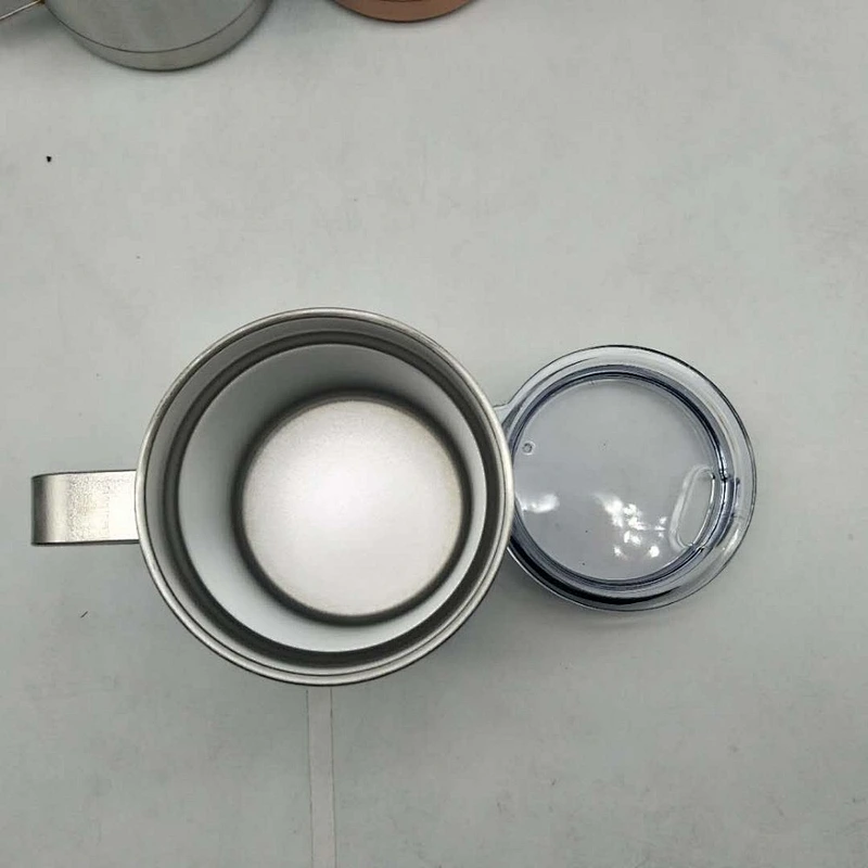 10oz Double wall stainless steel coffee mug 18/8 stainless steel vacuum insulated coffee mug with handle
